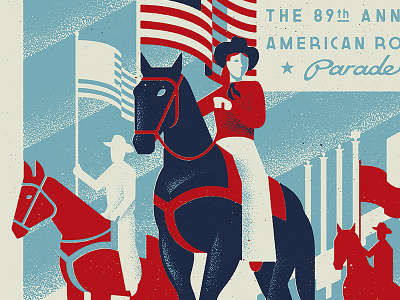 The American Royal - Pride 1930s 1940s american royal americana deco flag kansas city lettering retro rodeo vintage wpa