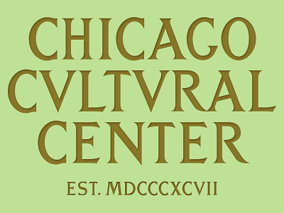 Chicago Cultural Center Lettering 1800s chicago classical cultural center lettering roman type vintage