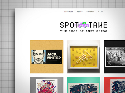 The store site is UP!!! illustration poster sale site spottake store ux website