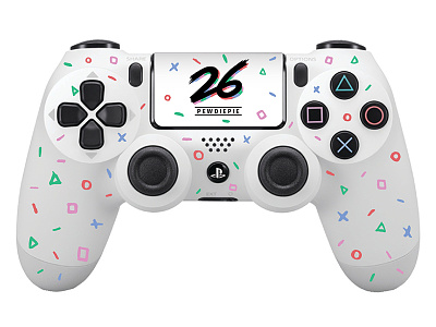 PewDiePie's Birthday birthday cake controller digitaslbi lettering pewdiepie playstation product design ps4 video game video games