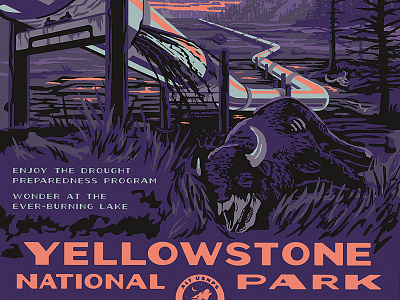 Alt National Parks Posters: Yellowstone