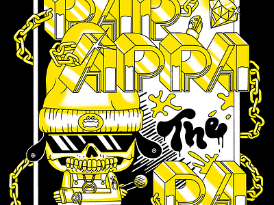 PaRappa Comic Shirt Design
