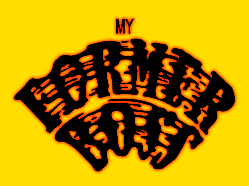 My Former Boss studio super andy gregg zine risograph riso illustrated type design warped type type handlettering lettering