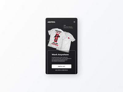 Clothes Shop UI Design Mobile App