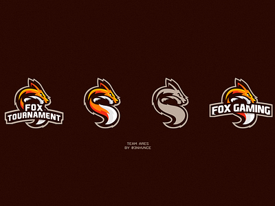 FOX GAMING animal design esports fox illustration logo mascot