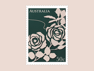 Long Distance Relationship Illustration Stamp animation app australia branding design graphic design illustration rose stamp stamp logo