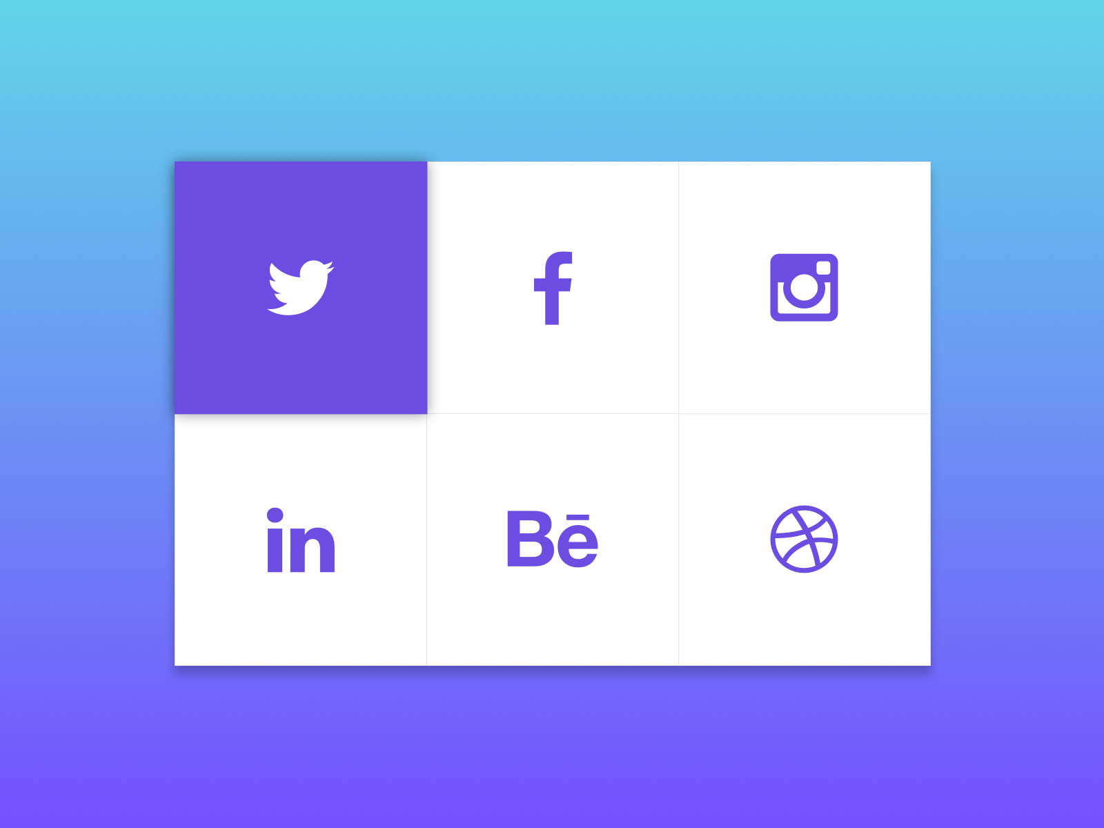 Social Media Box Module by Paul Circle on Dribbble