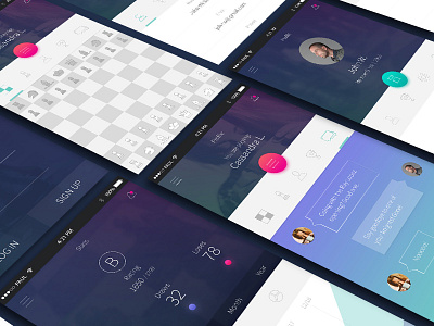 Chess Master app application chess design illustration mobile phone ui ux