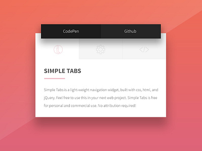 Simple Tabs by Paul Circle on Dribbble