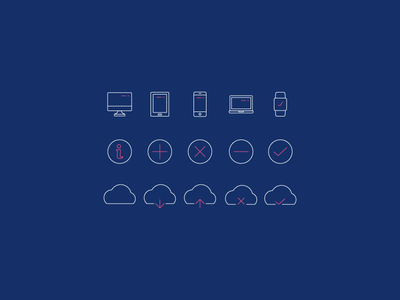 Minimal Line Icons Pack 2 (Ver. 2) color free freebies icon icon set icons lines outlines ui vector