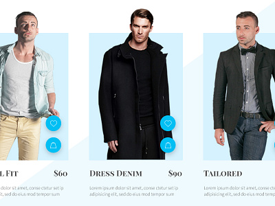 Fashion UI Elements 03 - Products banner fashion flat hero material ui ux web web design