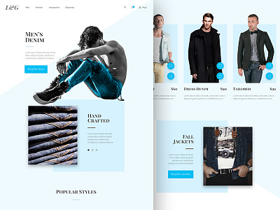 Fashion Website - Landing Page clothes design e commerce fashion graphic design landing page page ui ux web website