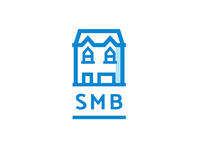 SMB Insurance Icon blue branding concept icon illustration line art logo minimal