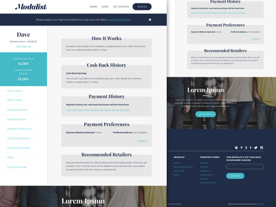 Fashion Concept - Dashboard agency blue blue and yellow design fashion form form builder gold ui ux web