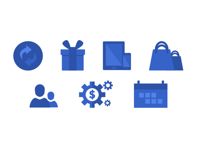 Icon Sheet 3 advertising blue design flat icon iconography illustrations marketing