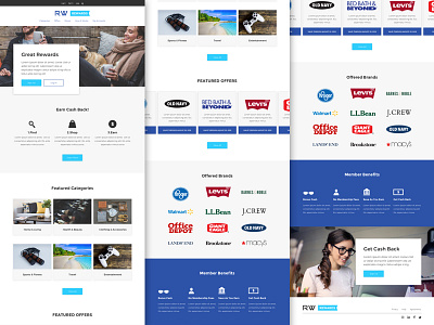 Rw Affiliate - Site Template Design agency design marketing material minimal ui ux web website