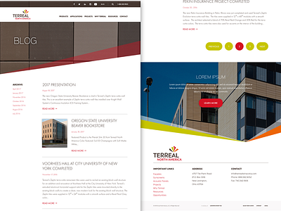 TN - Blog Page design marketing material ui ux web web design website