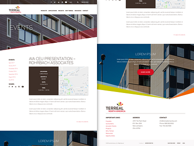 TN - Single Events Page design marketing material minimal ui ux web web design website