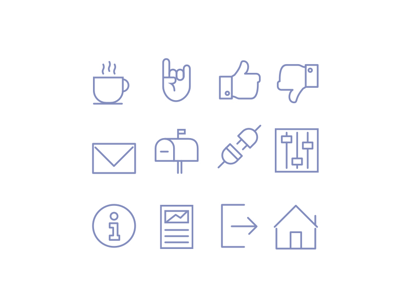 Rf Icons By Paul Circle For Viaforge On Dribbble