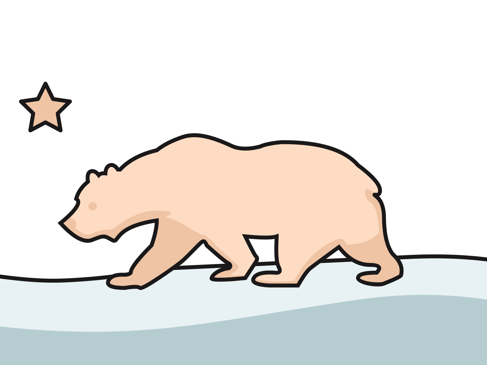 California Bear Illustration by Paul Circle on Dribbble