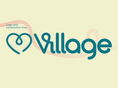 Village - mental health companion branding logo logo design