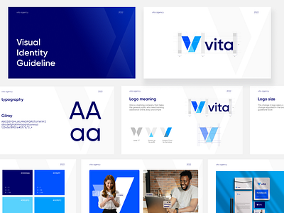 Vita - Visual Identity Financial Platform brand branding design exploration guideline illustration interface landing page logo ui ux visual identity