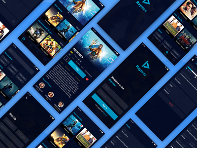 Raymov - Apps app apps aquaman cinema design exploration film interface landing page moblie ui ux watch app web website