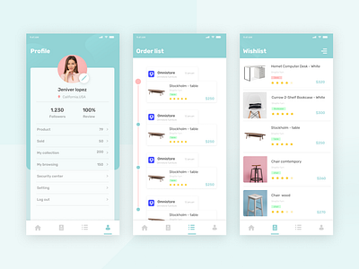 Furniture E-commerce Apps app apps branding design ecomerce ecommerce app exploration furniture furniture app furniture design interface logo shop typography ui ux