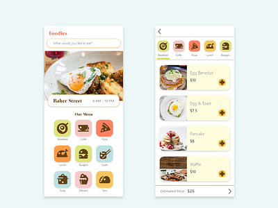 Foodies - Food Delivery App adobe xd food app food delivery app ux