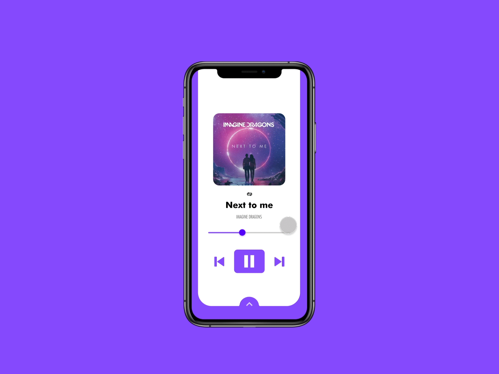 DailyUI #16 - Music Player UI interaction