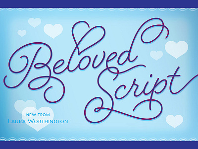 Beloved Script calligraphy font lettering typeface typography