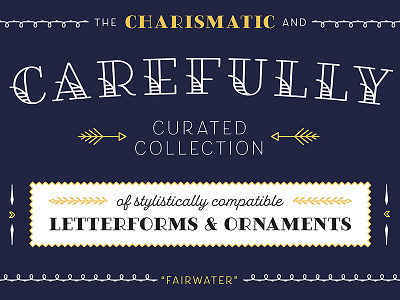 Fairwater cursive font handwriting lettering ornaments sans script serif typeface typography