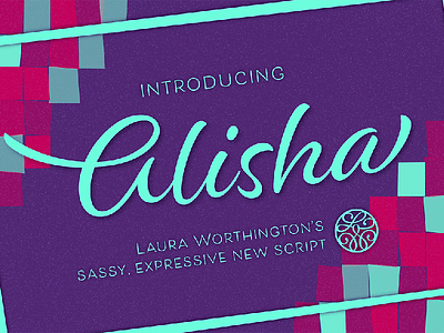 Alisha brush calligraphy font handwriting lettering typeface typography
