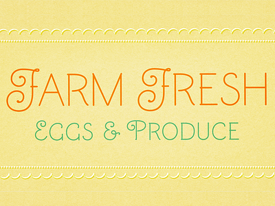 Mandevilla - Farm Fresh font fonts type typography
