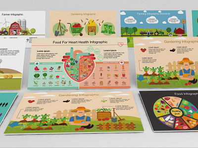 Mega Food PowerPoint Infographic Set