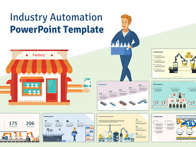 Industry Automation PowerPoint Template additive manufacturing agricultural industry automation building automation computer science control electronic components electronics distributor factory automation industrial automation industrial robots manipulation manipulator manufacturing manufacturing automation motion control process automation robotics systems robotics technology vision systems