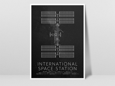 International Space Station 2d cosmos illustration illustrator iss nasa retro space spaceman spaceship texture typography vector