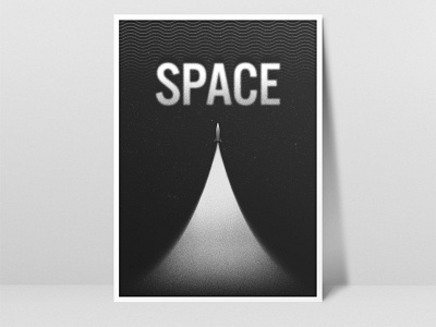 Dark Space 2d adobe cosmos dust illustration illustrator nasa noise noise shadow noisy planet retro rocket space spaceship spacex stars texture typography vector