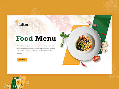Food banner design