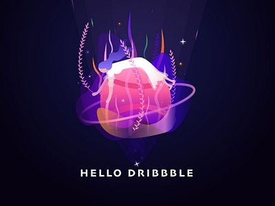 Hello Dribbble illustration hello dribbble