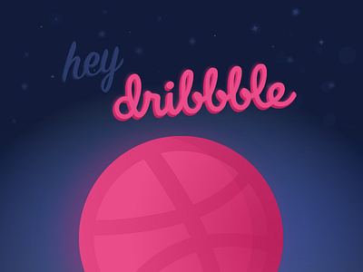 Planet Dribbbble debut dribbble space vector