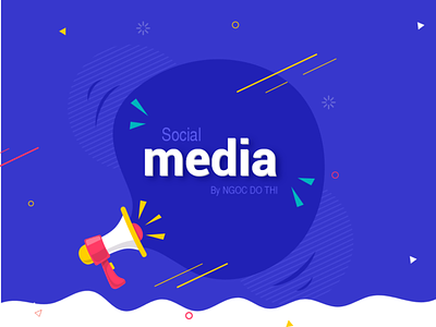 Social Media branding illustration