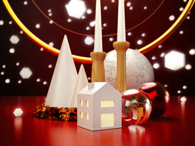 Merry Christmas! 3d art cgi concept design illustration model render textures xmas