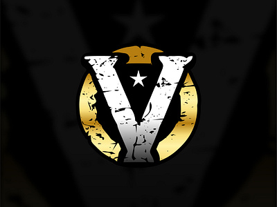 Letter OV logo aggressive