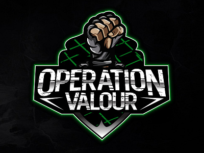 Operation Valour - Logo Design badge brand idenitity branding fightclub identity logodesign mark