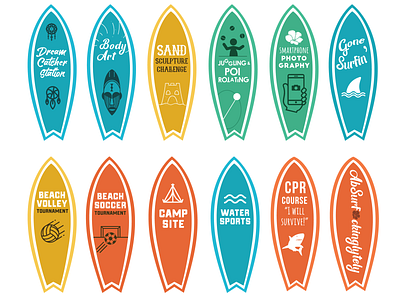 Props for SiteGround Beach Festival branding design illustration props typography vector