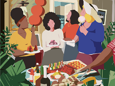 Family Party illustration