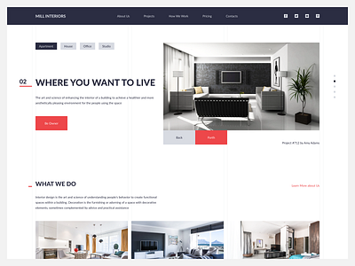 Interior Design Studio. Corporate Website