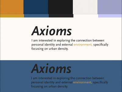 More Color Studies - Axioms colors