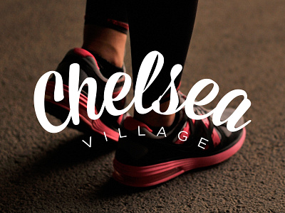 Chelsea Village Logo apartments building development fitness logo logotype photography real estate typography